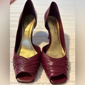 ANTONIO MELANI Women's Deep Plum peep toe